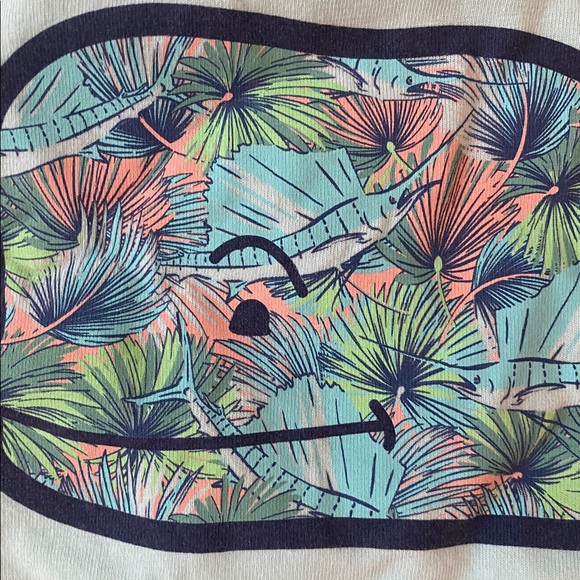 Womens Vinyard Vines short sleeves black lightweight graphic tee swordfish L - Picture 6 of 6